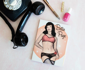 Bettie Page Sticky Note Book: Orange