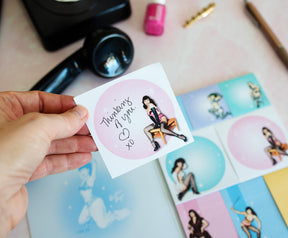 Bettie Page Sticky Note Book: Orange