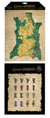 Game of Thrones Westeros Map and Markers Magnet Set