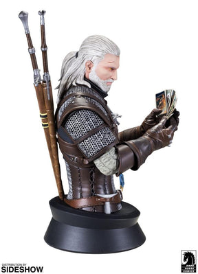 The Witcher 3 Wild Hunt 8.5 Inch Geralt Playing Gwent PVC Bust