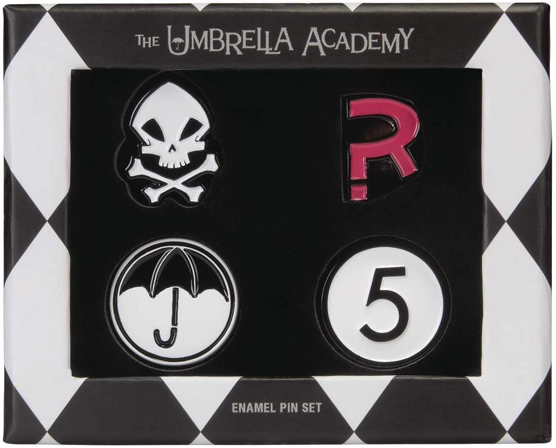 Umbrella Academy 4 Piece Enamel Pin Set