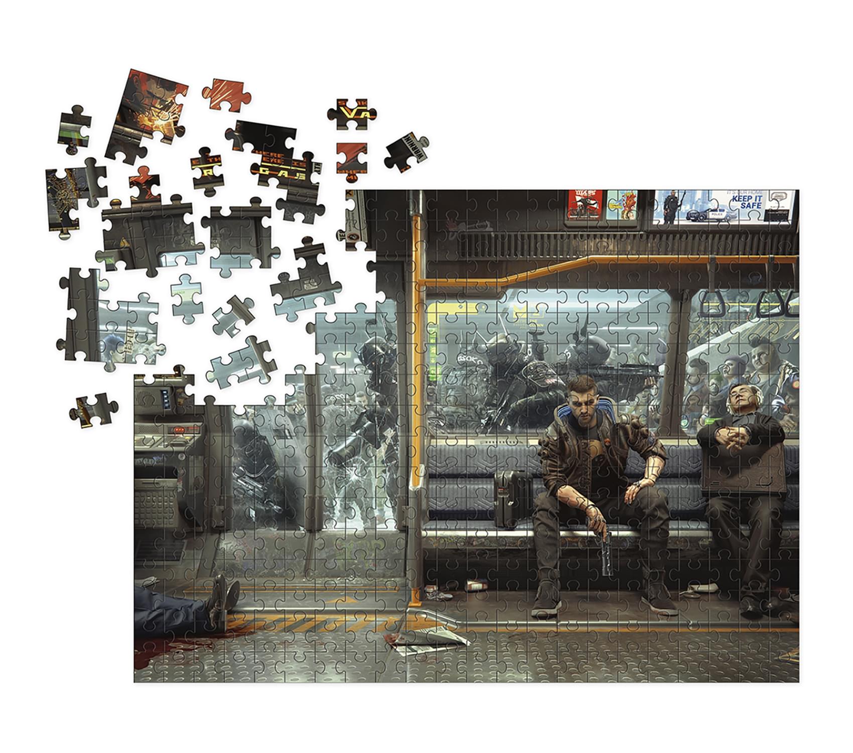 Cyberpunk 2077 Metro Life 1000 Piece Jigsaw Puzzle