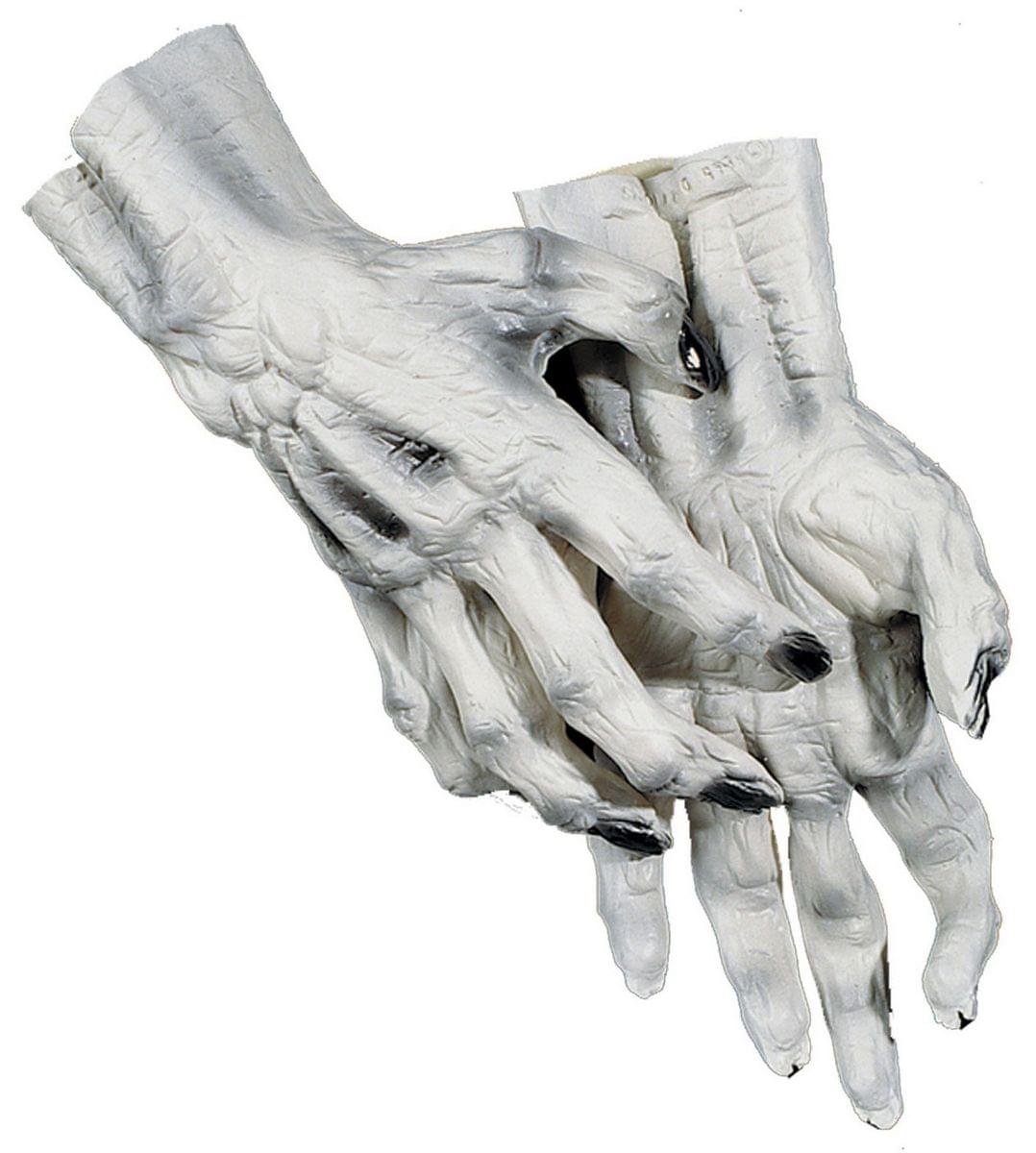 Hands Skeleton White Costume Gloves
