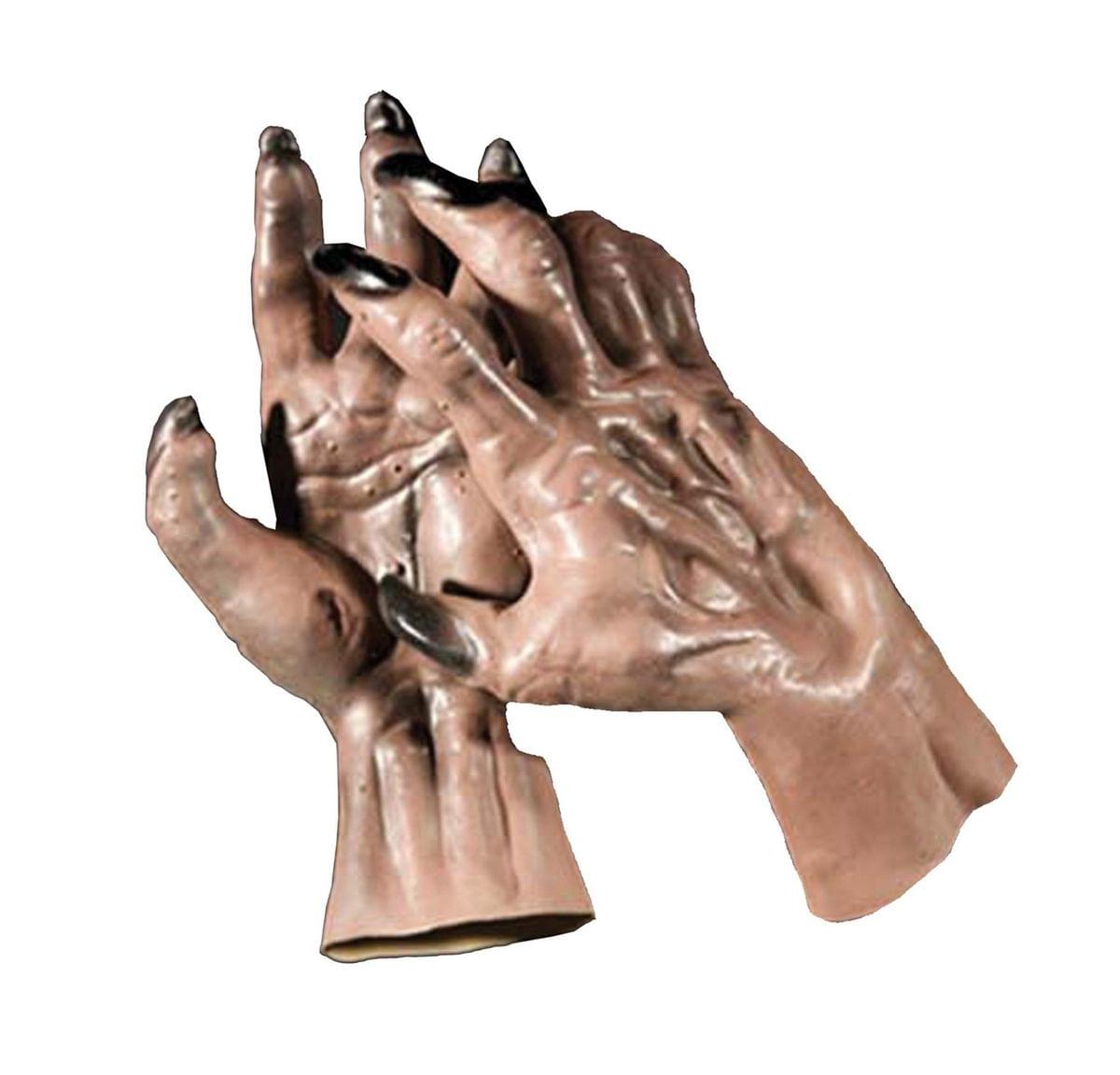 Werewolf Hands Brown Costume Gloves