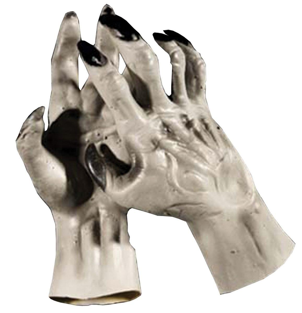 Werewolf Hands Grey Costume Gloves