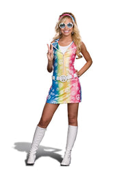 Sassy Polly Ester Retro 60's 70's Peace Sign Junior Dress Costume