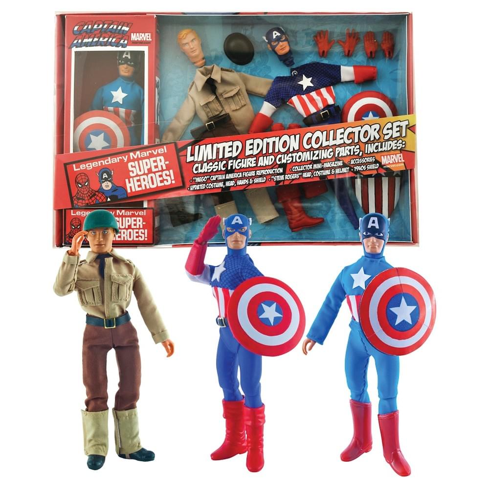 Marvel Captain America 8 Inch Retro Action Figure Set