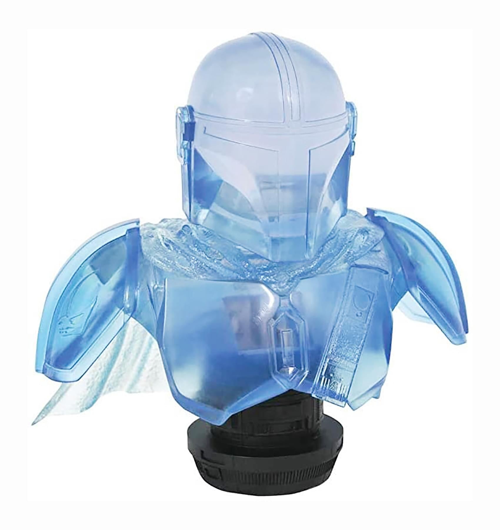 Star Wars The Mandalorian Limited Edition Light-Up 10-Inch Clear Resin Bust