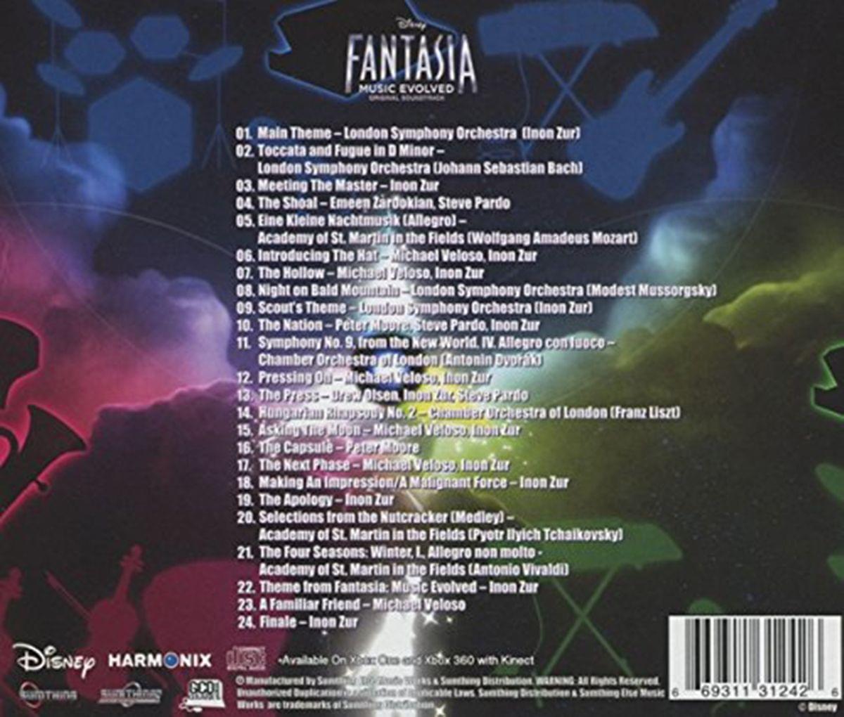 Disney Fantasia: Music Evolved Original Game Soundtrack CD