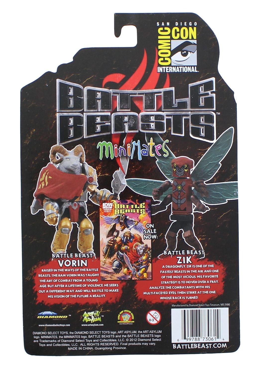 Battle Beasts Exclusive Minimates 2 Pack - Vorin & Zik