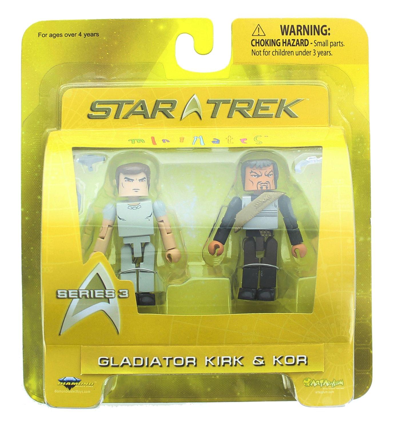Star Trek Minimates Figure 2 Pack - Gladiator Kirk & Kor The Klingon