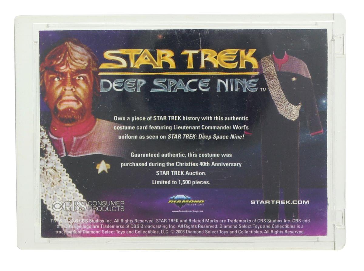 Diamond Select Star Trek Deep Space 9 Worf Uniform 1 of 1500 Trading Card
