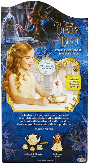 Disney Beauty and the Beast Lights & Sound Enchanted Rose Jewelry Box