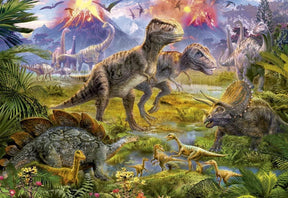 Dinosaur Gathering 500 Piece Jigsaw Puzzle