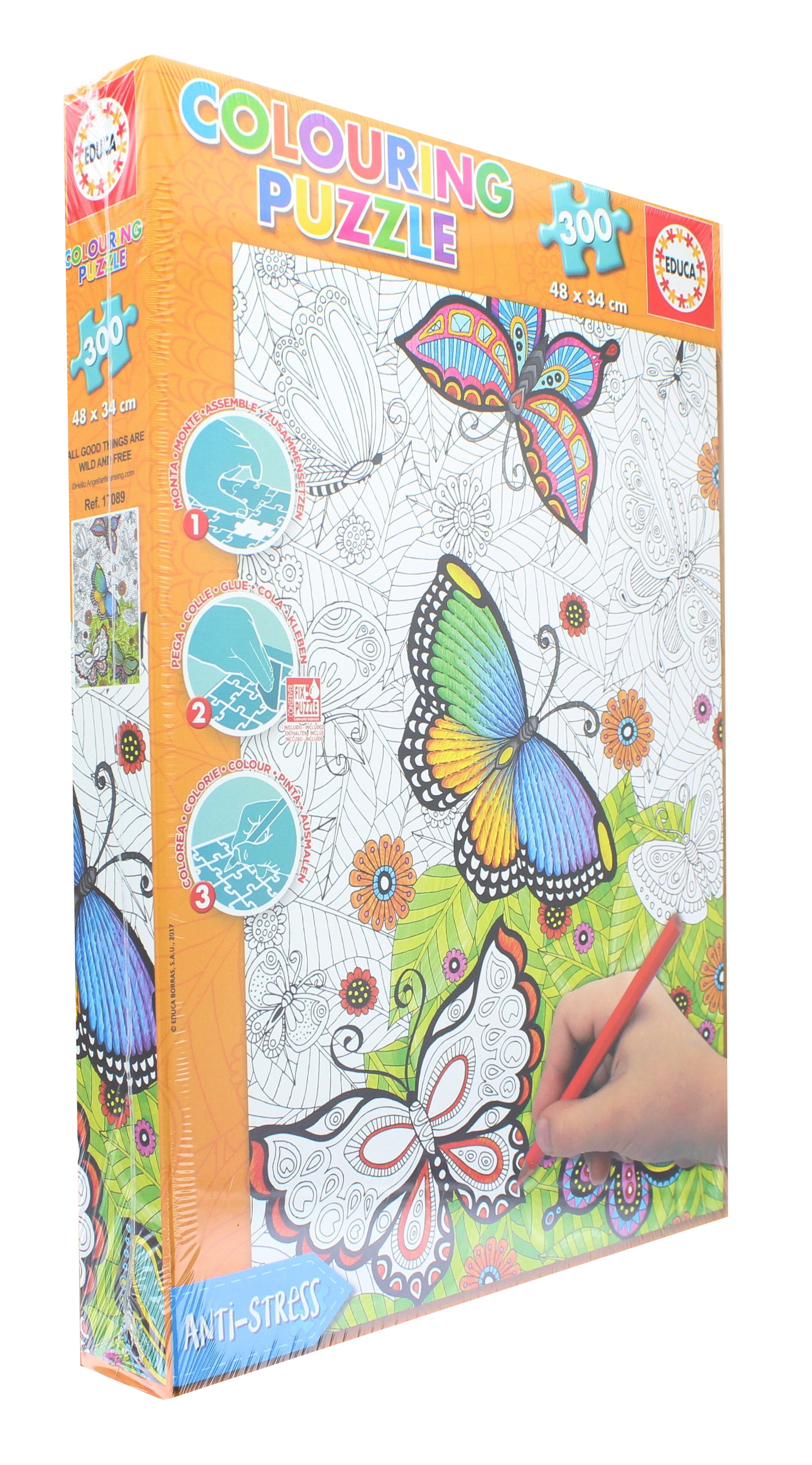 All Good Things are Wild and Free 300 Piece Coloring Jigsaw Puzzle