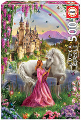Fairy and Unicorn  500 Piece Jigsaw Puzzle