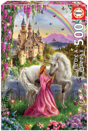 Fairy and Unicorn  500 Piece Jigsaw Puzzle
