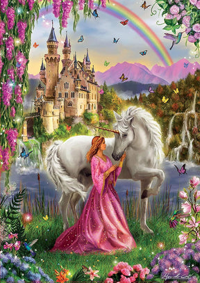 Fairy and Unicorn  500 Piece Jigsaw Puzzle