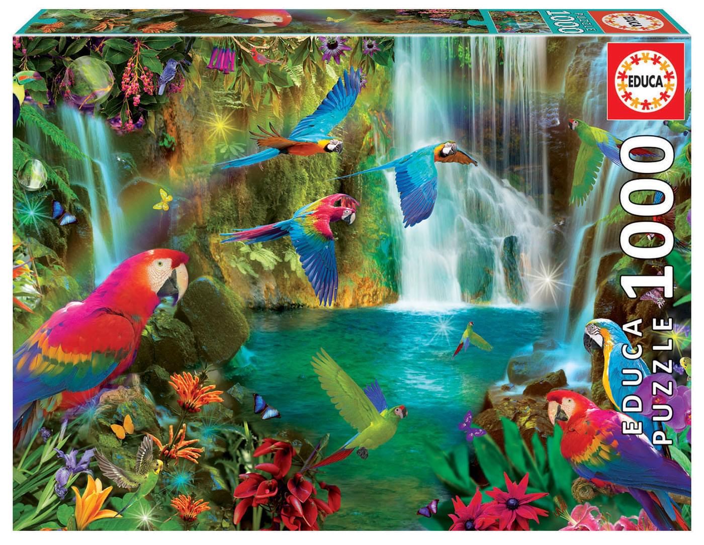 Tropical Parrots 1000 Piece Jigsaw Puzzle