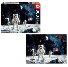 First Men On The Moon 1000 Piece Jigsaw Puzzle