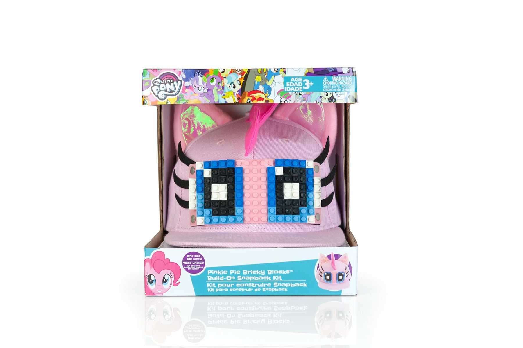 My Little Pony Pinkie Pie Snapback Hat / Cap with Bricky Blocks for Girls