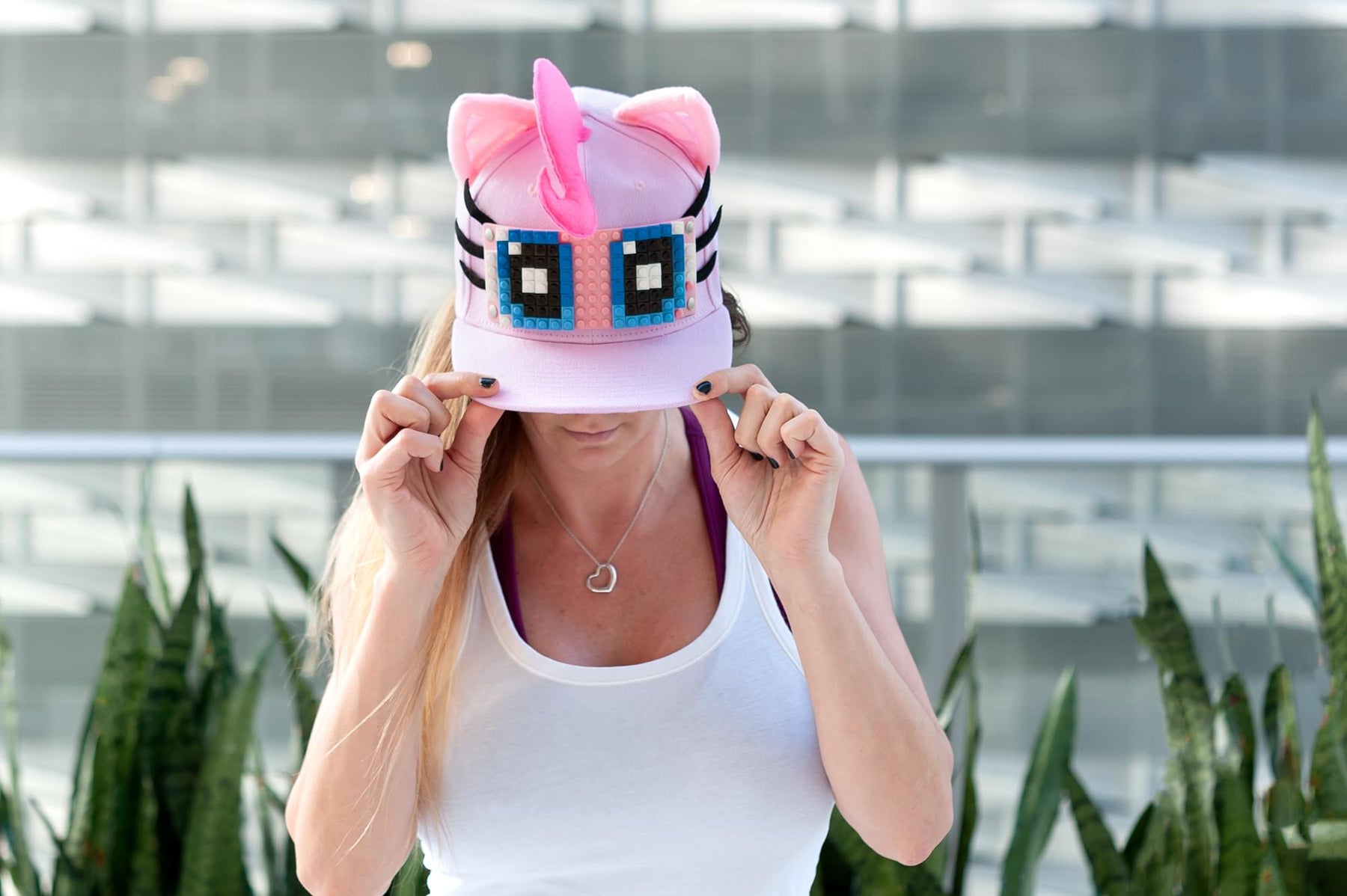 My Little Pony Pinkie Pie Snapback Hat / Cap with Bricky Blocks for Girls