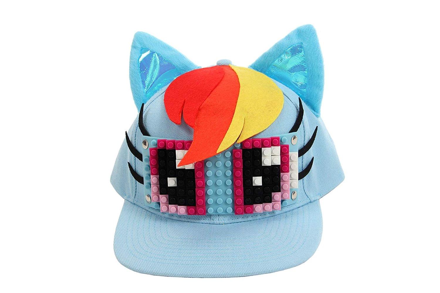 My Little Pony Rainbow Dash Bricky Blocks Build On Snapback Hat