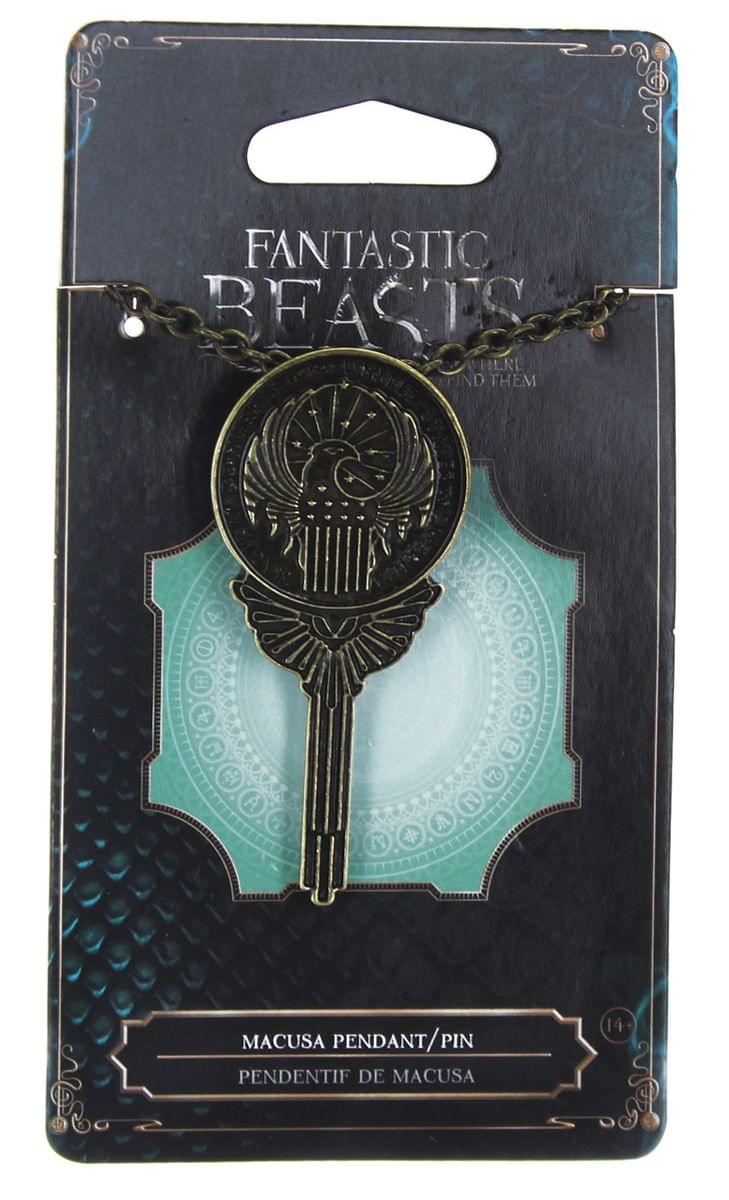 Fantastic Beasts MACUSA Costume Pin Pendant with Chain