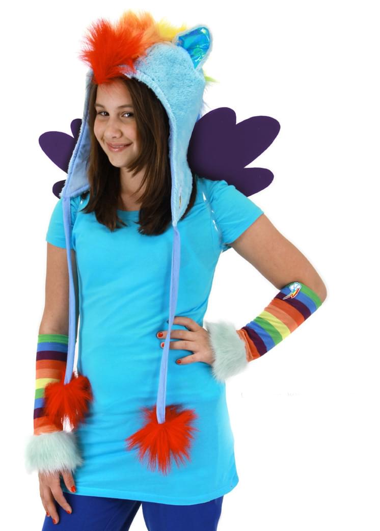 My Little Pony Rainbow Dash Hoodie Hat Costume Accessory