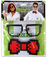 Pixel-8 Nerd Costume Kit Adult