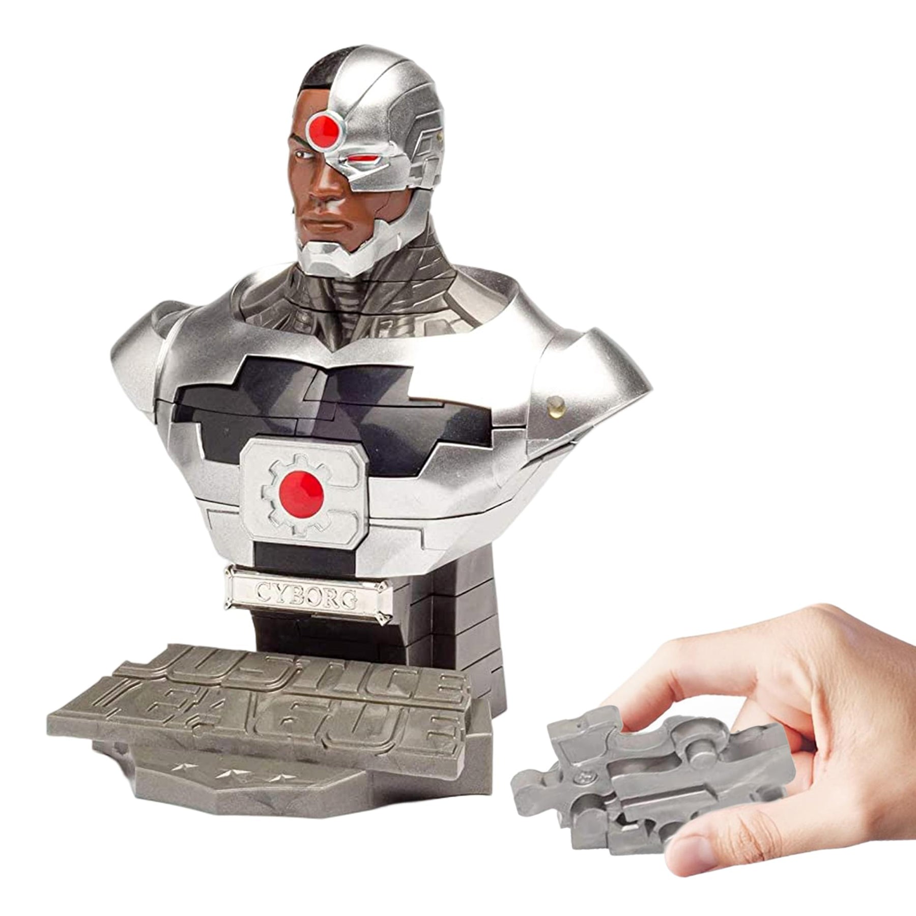 DC Cyborg 72 Piece 3D Jigsaw Puzzle | Solid Color