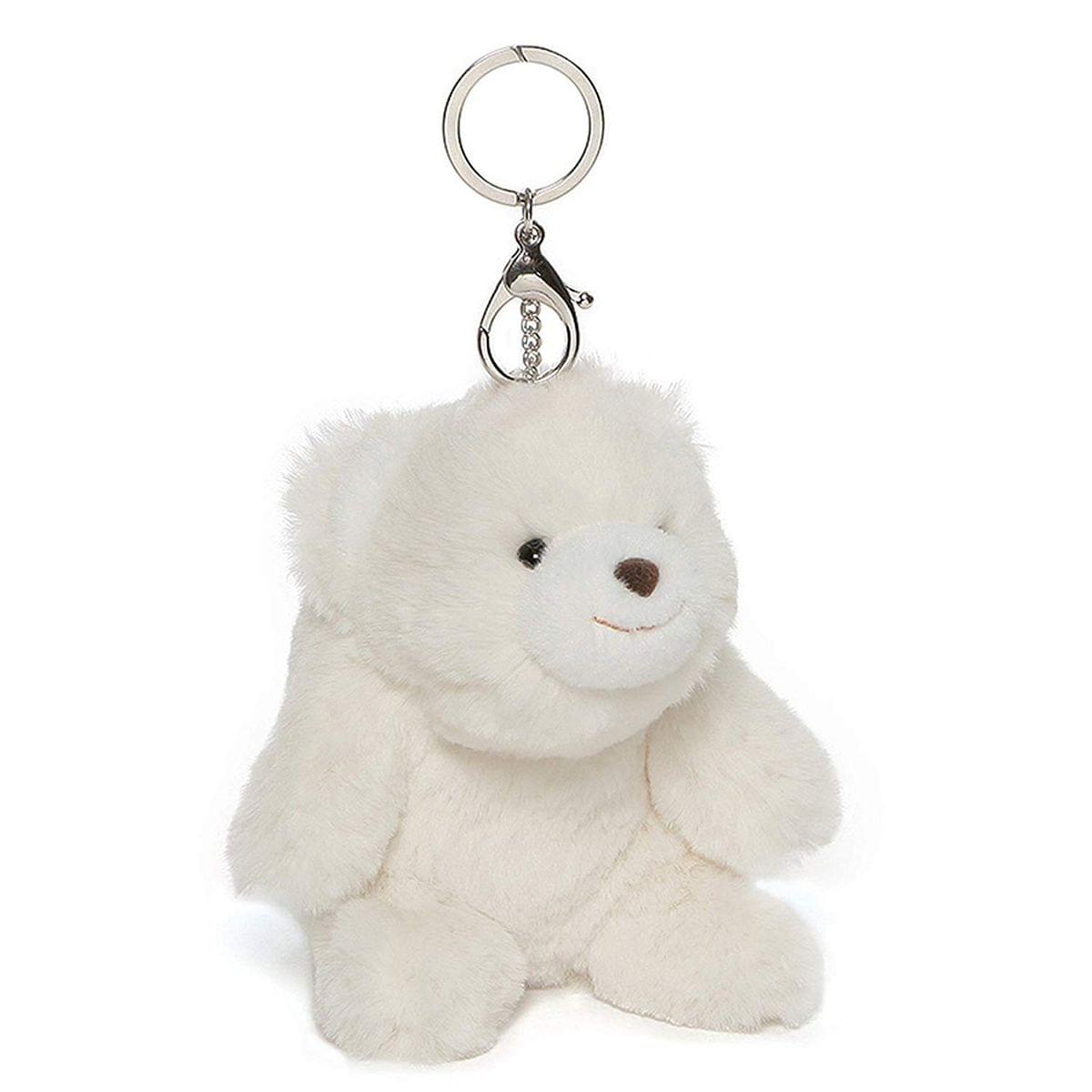 Snuffles the Teddy Bear 5-Inch Plush Keychain | White