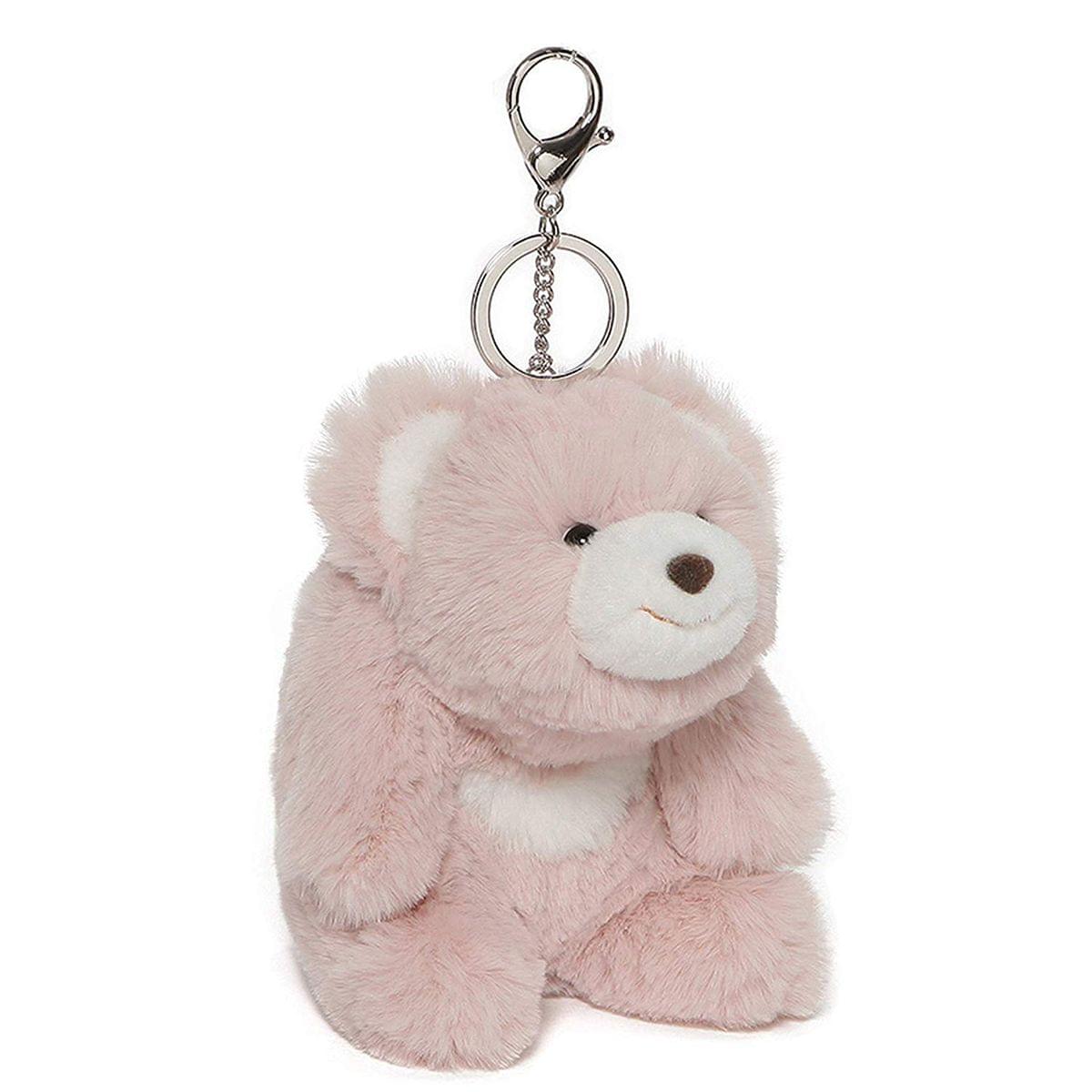 Snuffles the Teddy Bear 5-Inch Plush Keychain | Pink