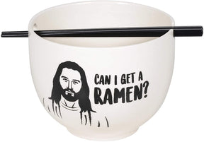 Jesus Can I Get A Ramen 20oz Ramen Bowl and Chopsticks Set