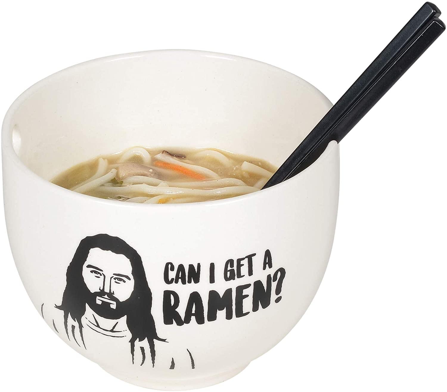 Jesus Can I Get A Ramen 20oz Ramen Bowl and Chopsticks Set