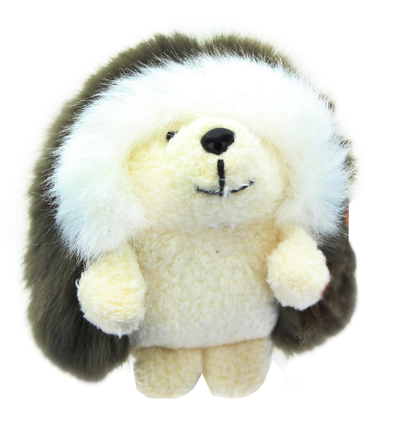 Ganley the Hedgehog 3 Inch Plush Animal | Dark Brown
