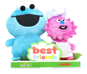 Sesame Street Best Friends 4 Inch Plush Set | Cookie Monster and Gonger