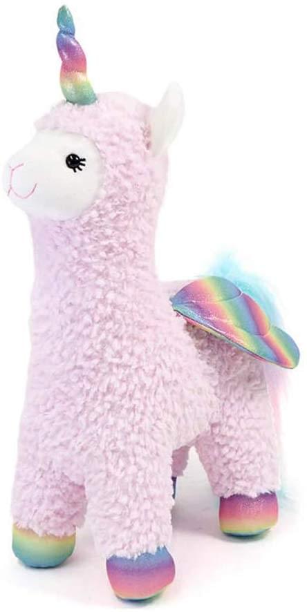 Rainbow Sparkles Llamacorn 15.5 Inch Stuffed Animal Plush