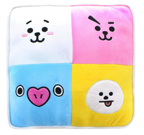 BT21 12 Inch Two-Sided Plush Character Pillow