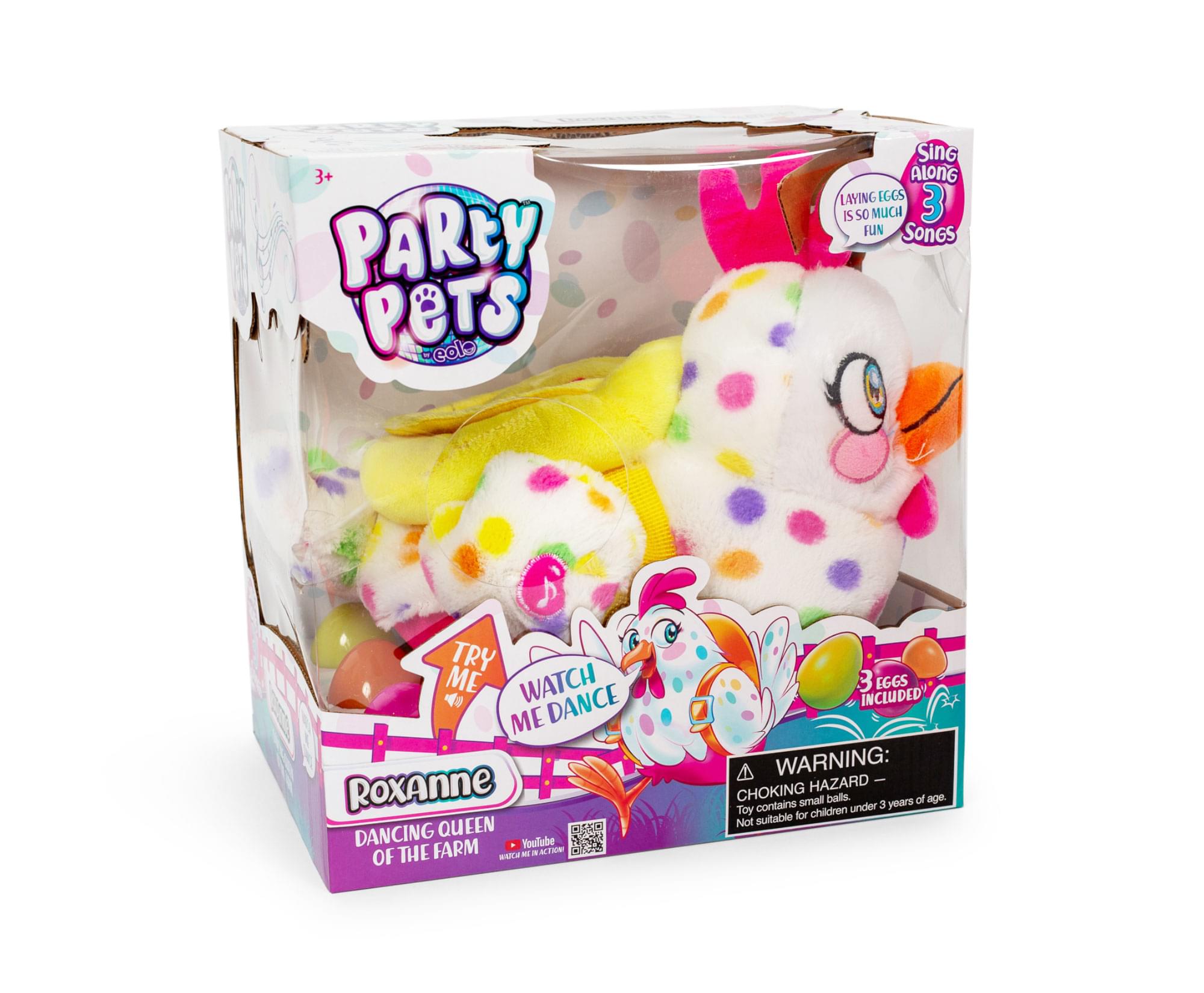 Party Pets Roxanne The Dancing Chicken Electronic Plush