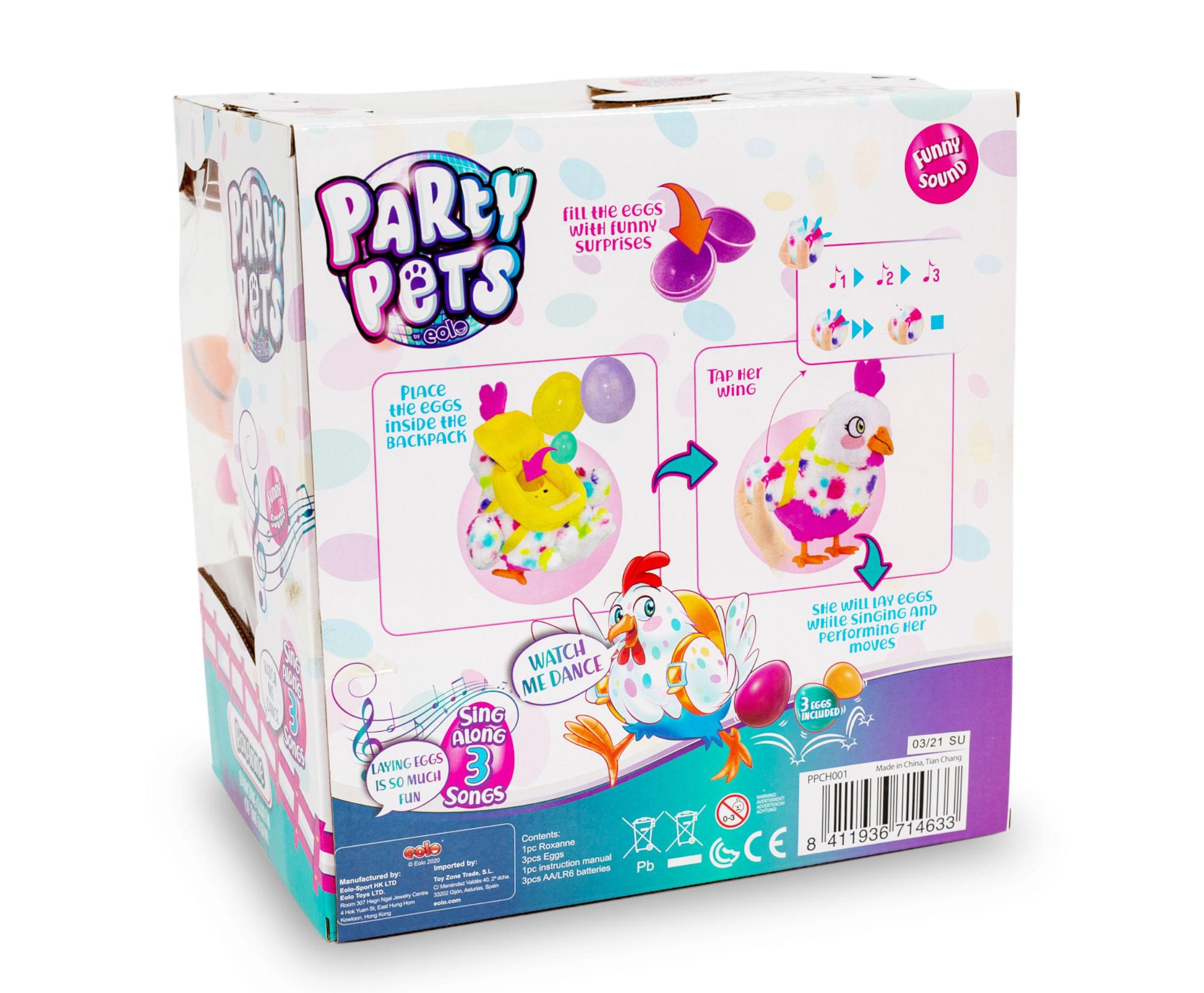 Party Pets Roxanne The Dancing Chicken Electronic Plush