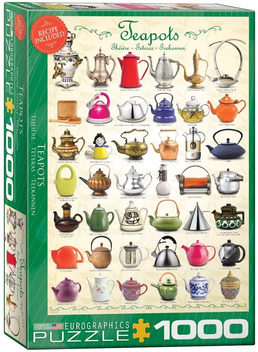 Teapots 1000 Piece Jigsaw Puzzle
