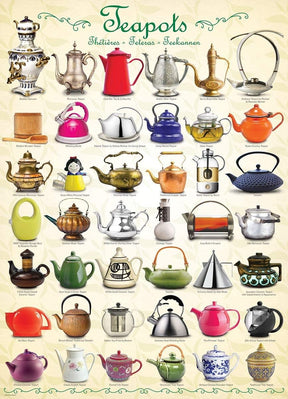 Teapots 1000 Piece Jigsaw Puzzle