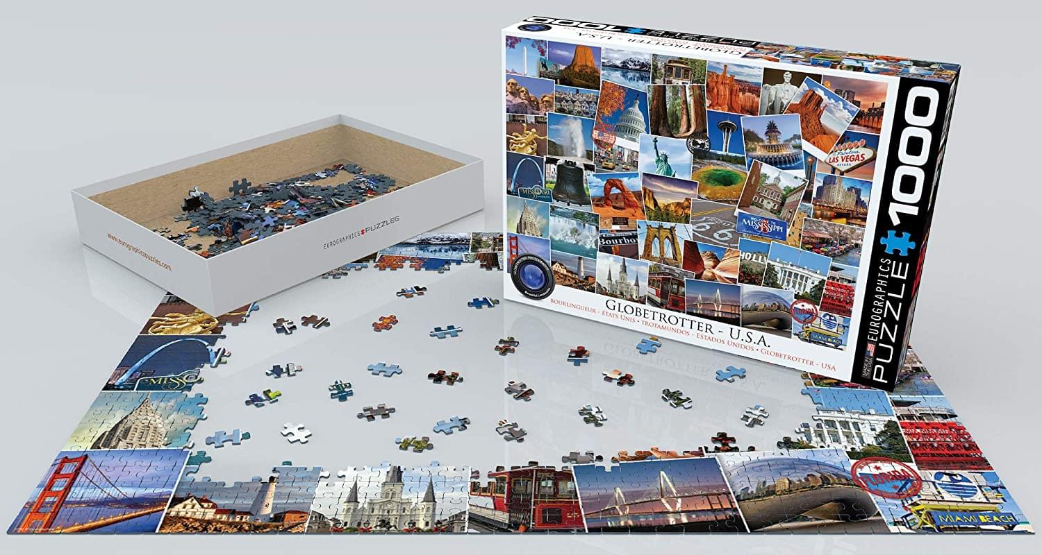 Globetrotter USA 1000 Piece Jigsaw Puzzle