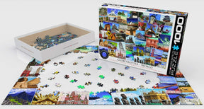 World Globetrotter 1000 Piece Jigsaw Puzzle