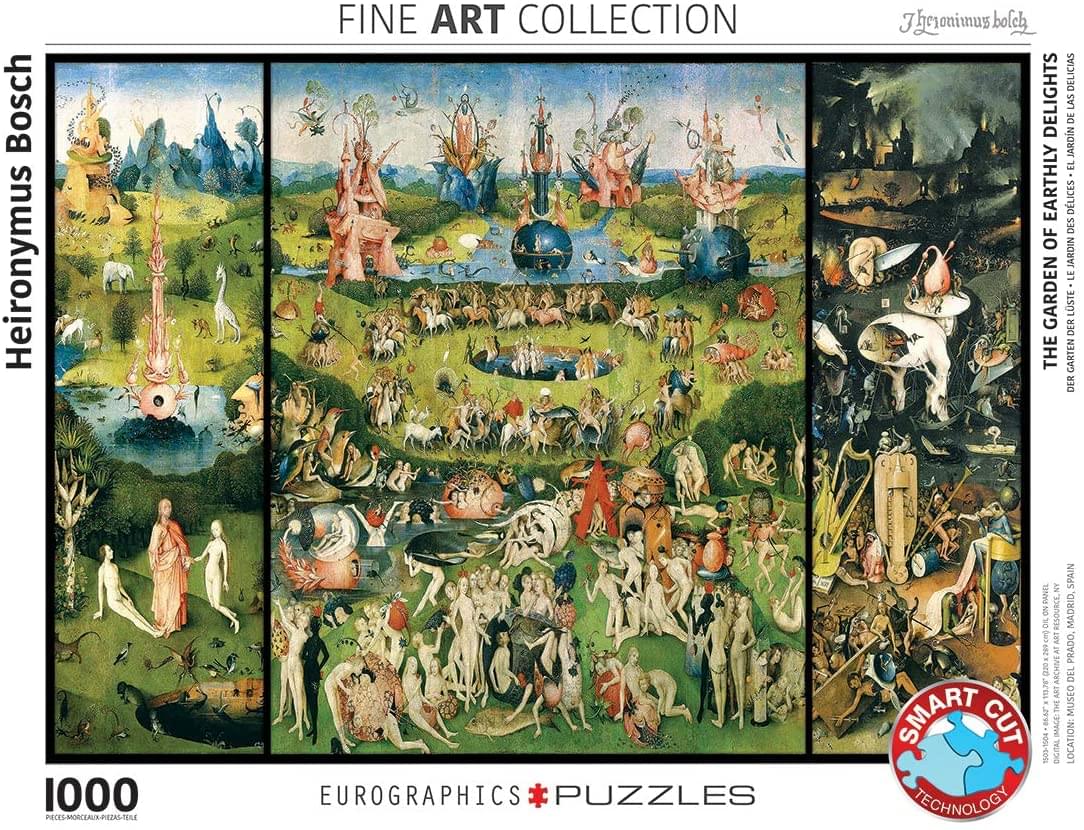 The Garden of Earthly Delights by Hieronimous Bosch 1000 Piece Jigsaw Puzzle
