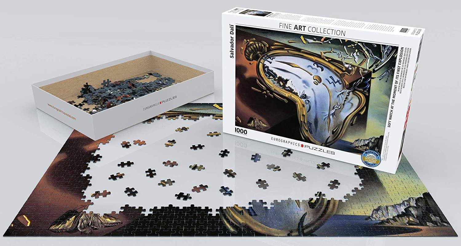 Soft Watch at Moment of First Explosion by Salvador Dali 1000 Piece Jigsaw Puzzle
