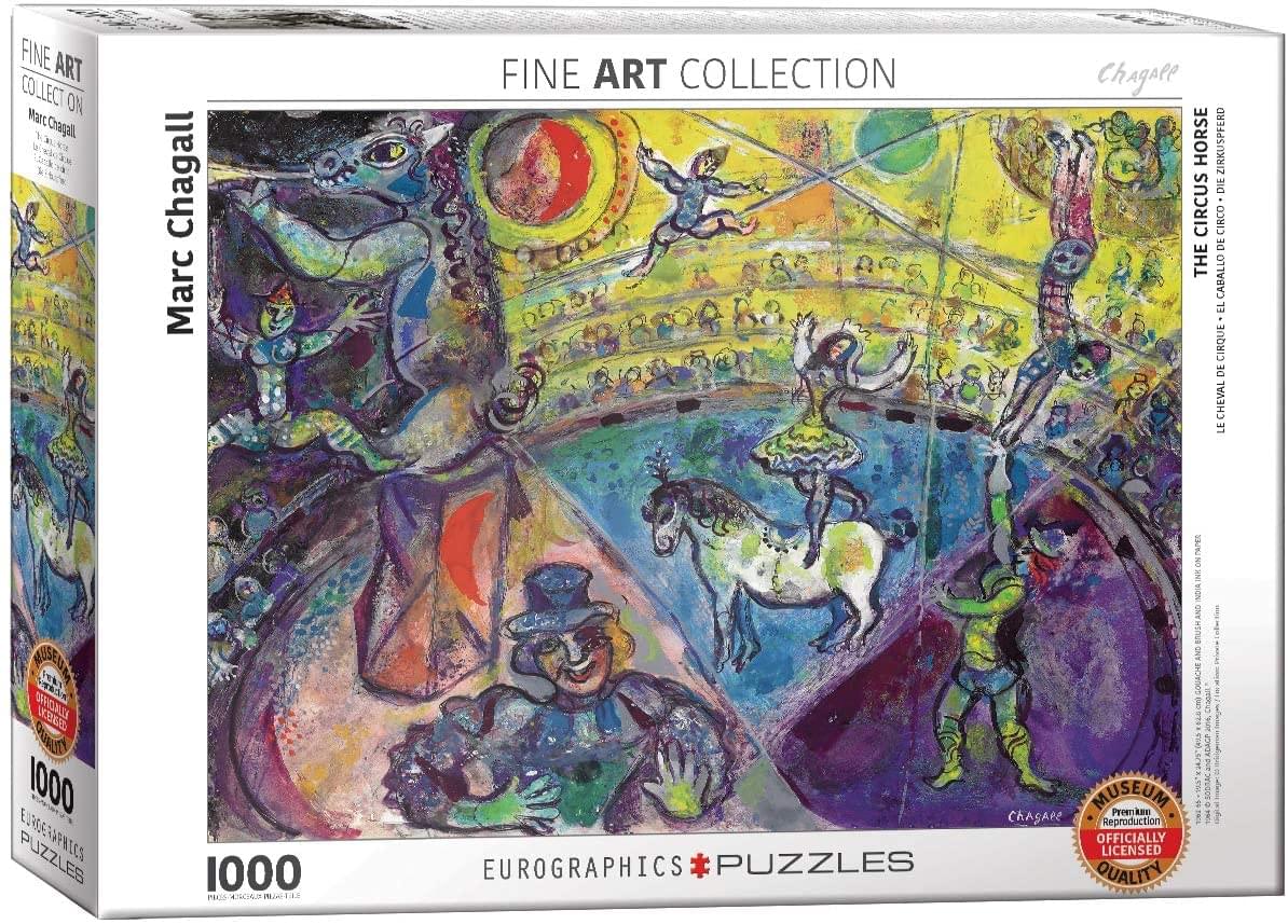 The Circus Horse by Marc Chagall 1000 Piece Jigsaw Puzzle