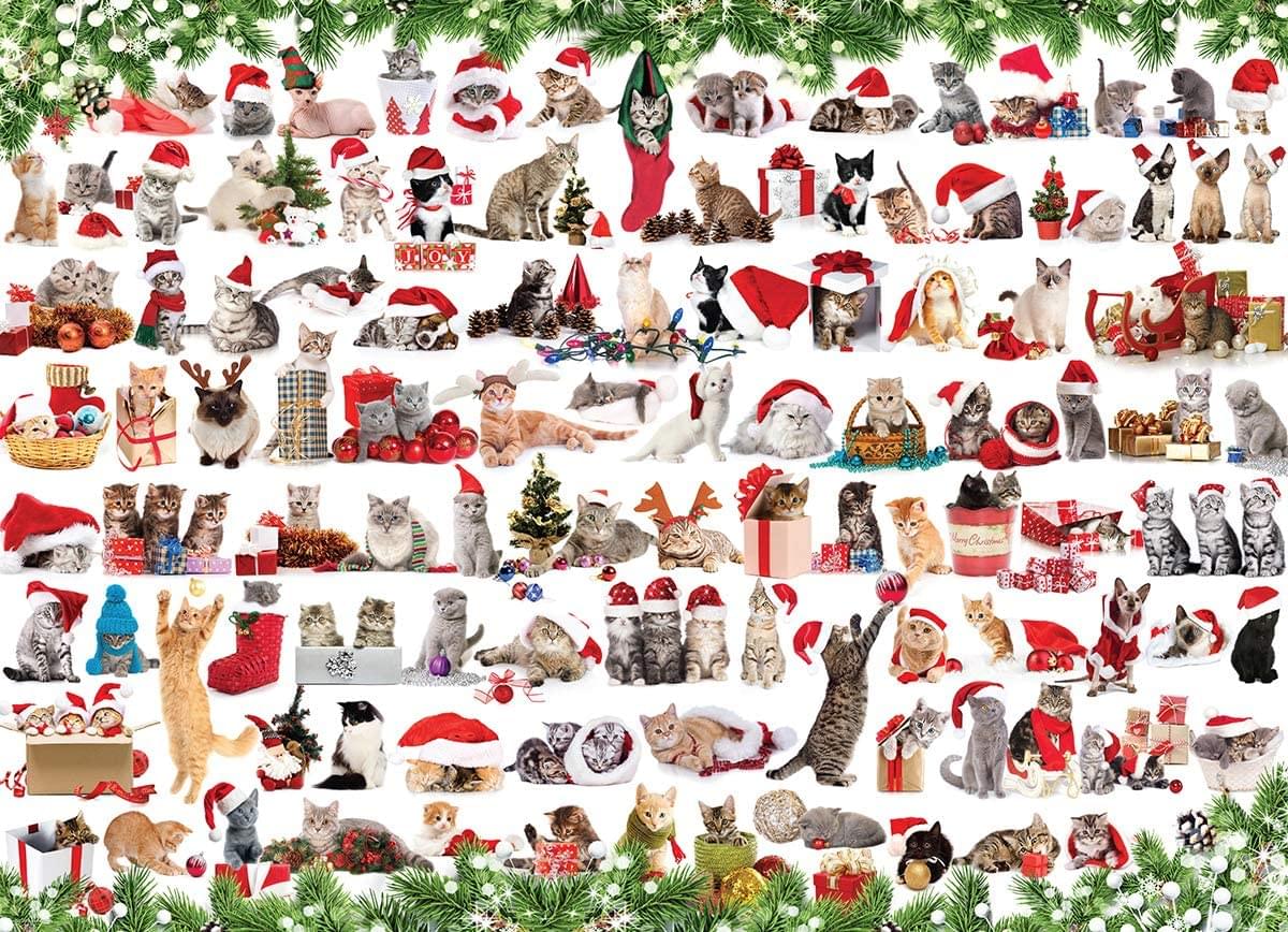 Holiday Cats 1000 Piece Jigsaw Puzzle