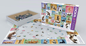 Yoga Cats 1000 Piece Jigsaw Puzzle